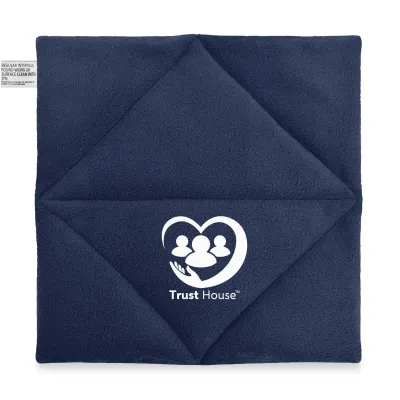 (24cm) - Navy Blue Fleece Fabric (Unscented) - WheatyBags® Branded Safety Labelling BS8433