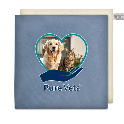 (34cm) - Gothic Blue Luxury Cotton Fabric (Unscented) and Removable Cover