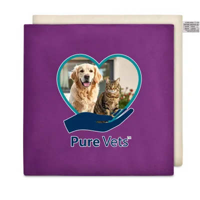 (34cm) - Purple Cotton Fabric (Unscented) and Removable Cover