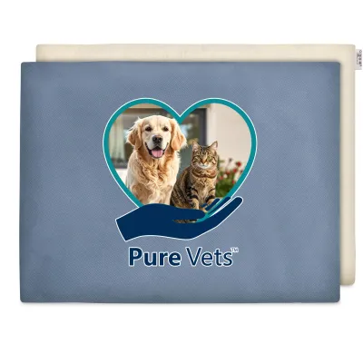 (40cm x 30cm) - Gothic Blue Luxury Cotton Fabric (Unscented) and Removable Cover