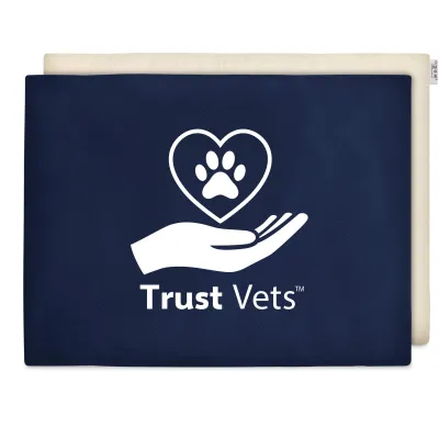 (40cm x 30cm) - Navy Blue Cotton Fabric Scented with Organic Lavender and Removable Cover