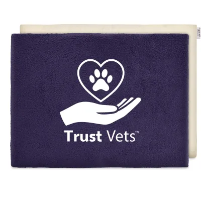 (40cm x 30cm) - Navy Blue Fleece Fabric (Unscented) and Removable Cover