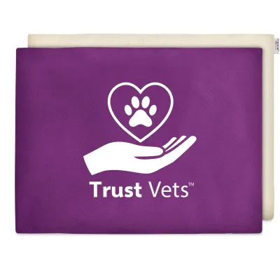 (40cm x 30cm) - Purple Cotton Fabric Scented with Organic Lavender and Removable Cover