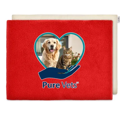 (40cm x 30cm) - Red Fleece Fabric (Unscented) and Removable Cover