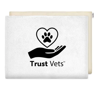 (40cm x 30cm) - White Fleece Fabric Scented with Organic Lavender and Removable Cover