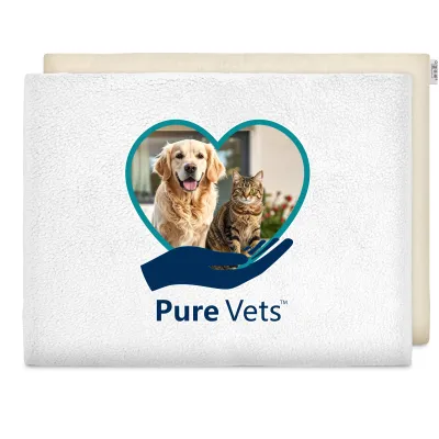 (40cm x 30cm) - White Fleece Fabric (Unscented) and Removable Cover