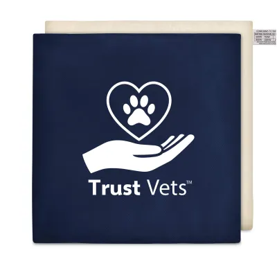 (34cm) - Navy Blue Cotton Fabric Scented with Organic Lavender and Removable Cover