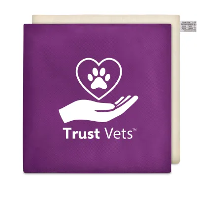 (34cm) - Purple Cotton Fabric Scented with Organic Lavender and Removable Cover