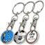Branded (Printed Enamel) Trolley Coin Keyring from BMPM®