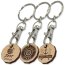 Branded Wooden Trolley Coin with Laser Engraving from BMPM®