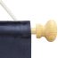 Custom Lectern Cover from BMPM® showing optional wooden pole and cap ends with hanging string