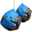(Polyester Fibre Filling) 7cm Cube Mock Suede Polyester Fabric